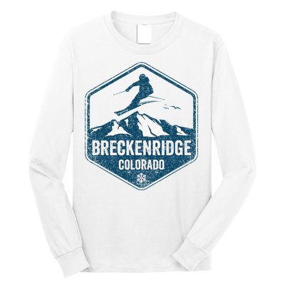 Vintage Breckenridge Retro Logo Ski Long Sleeve Shirt