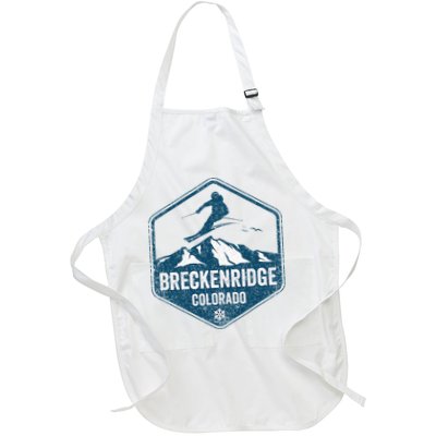 Vintage Breckenridge Retro Logo Ski Apron