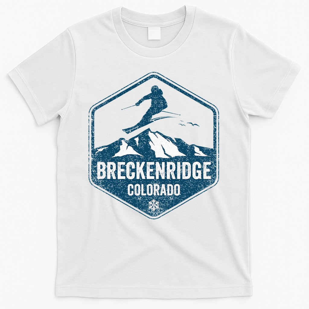 Vintage Breckenridge Retro Logo Ski T-Shirt