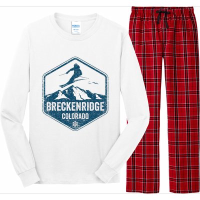 Vintage Breckenridge Retro Logo Ski Long Sleeve Pajama Set