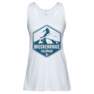 Vintage Breckenridge Retro Logo Ski Ladies Essential Flowy Tank