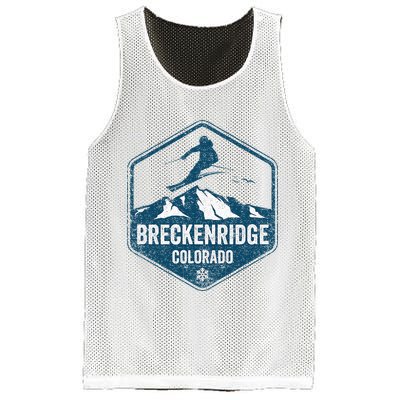 Vintage Breckenridge Retro Logo Ski Mesh Reversible Basketball Jersey Tank