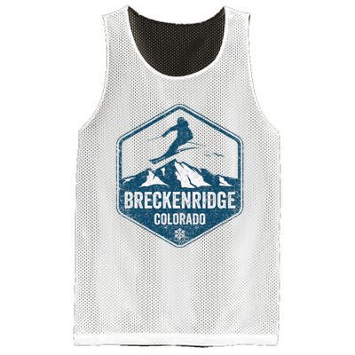 Vintage Breckenridge Retro Logo Ski Mesh Reversible Basketball Jersey Tank