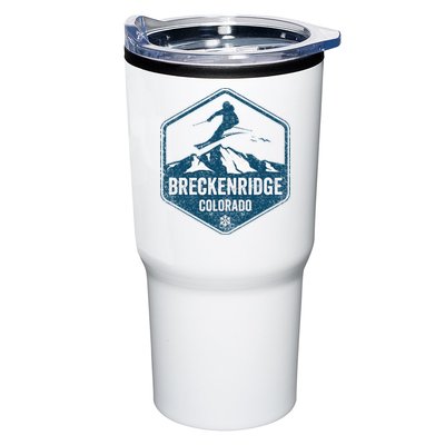 Vintage Breckenridge Retro Logo Ski Tumbler