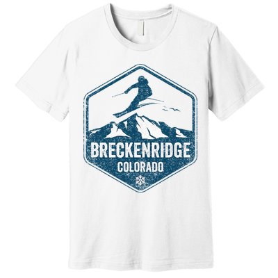Vintage Breckenridge Retro Logo Ski Premium T-Shirt