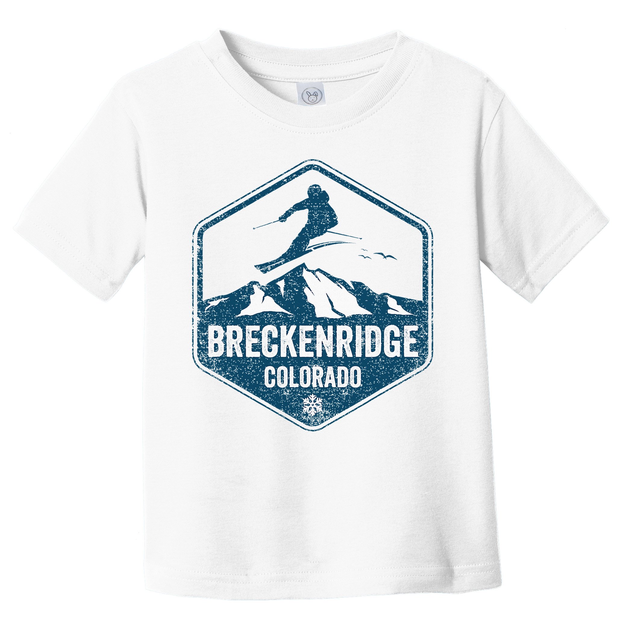 Vintage Breckenridge Retro Logo Ski Toddler T-Shirt
