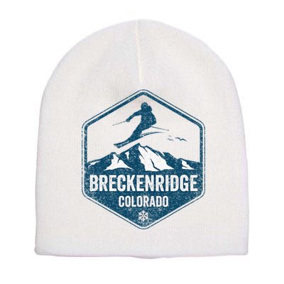 Vintage Breckenridge Retro Logo Ski Short Acrylic Beanie
