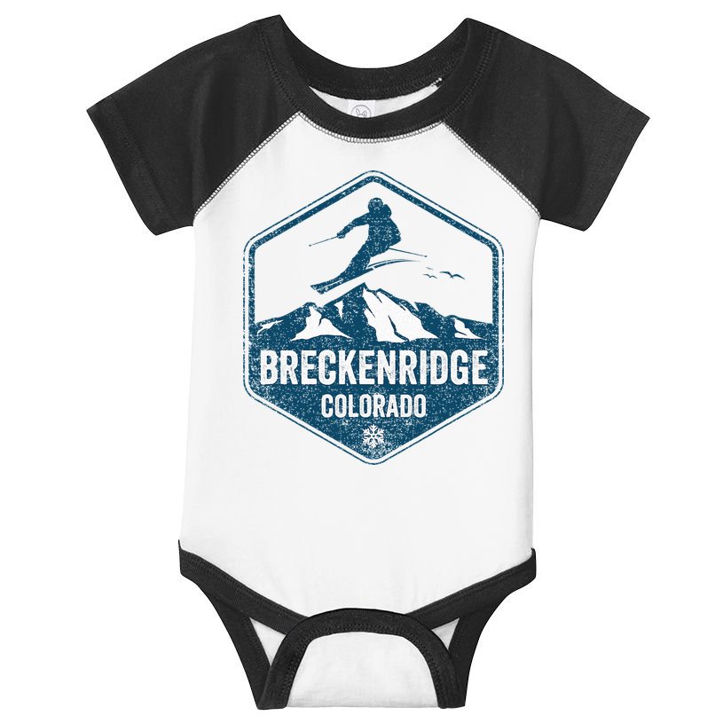 Vintage Breckenridge Retro Logo Ski Infant Baby Jersey Bodysuit