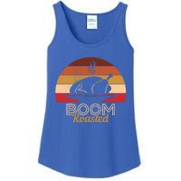 Vintage Boom Roasted Funny Thanksgiving Turkey Cute Gift Ladies Essential Tank