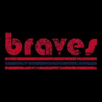 Vintage B.R.A.V.E.S Retro Three Stripe Weathered 7-Panel Snapback Hat