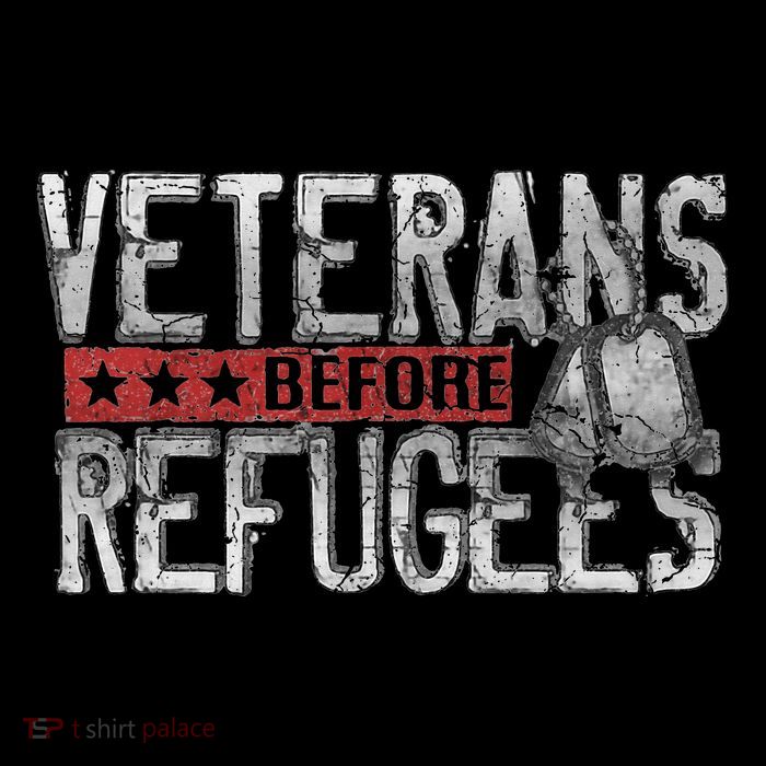Veterans Before Refugees Memorial Day Never Forget Sustainable Bucket Hat