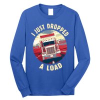 Vintage Big Rig Semi Trailer Truck Driver Funny Trucker Gift Cute Gift Long Sleeve Shirt