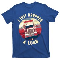 Vintage Big Rig Semi Trailer Truck Driver Funny Trucker Gift Cute Gift T-Shirt