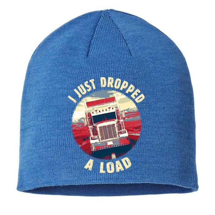 Vintage Big Rig Semi Trailer Truck Driver Funny Trucker Gift Cute Gift Sustainable Beanie