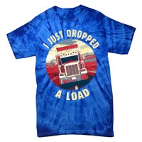 Vintage Big Rig Semi Trailer Truck Driver Funny Trucker Gift Cute Gift Tie-Dye T-Shirt