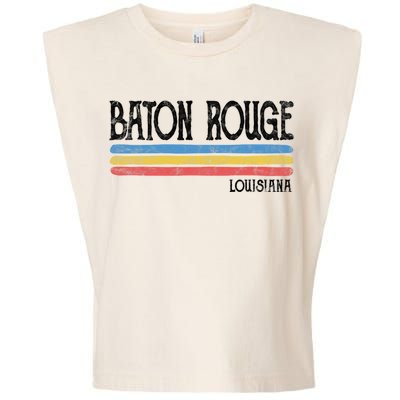 Vintage Baton Rouge Louisiana La Love Gift Souvenir Garment-Dyed Women's Muscle Tee