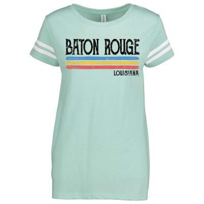 Vintage Baton Rouge Louisiana La Love Gift Souvenir Enza Ladies Jersey Football T-Shirt