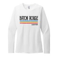 Vintage Baton Rouge Louisiana La Love Gift Souvenir Womens CVC Long Sleeve Shirt