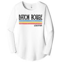 Vintage Baton Rouge Louisiana La Love Gift Souvenir Women's Perfect Tri Tunic Long Sleeve Shirt