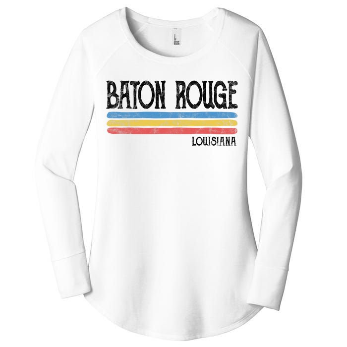 Vintage Baton Rouge Louisiana La Love Gift Souvenir Women's Perfect Tri Tunic Long Sleeve Shirt