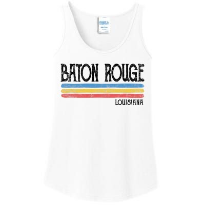 Vintage Baton Rouge Louisiana La Love Gift Souvenir Ladies Essential Tank