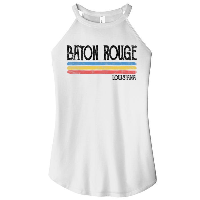 Vintage Baton Rouge Louisiana La Love Gift Souvenir Women's Perfect Tri Rocker Tank