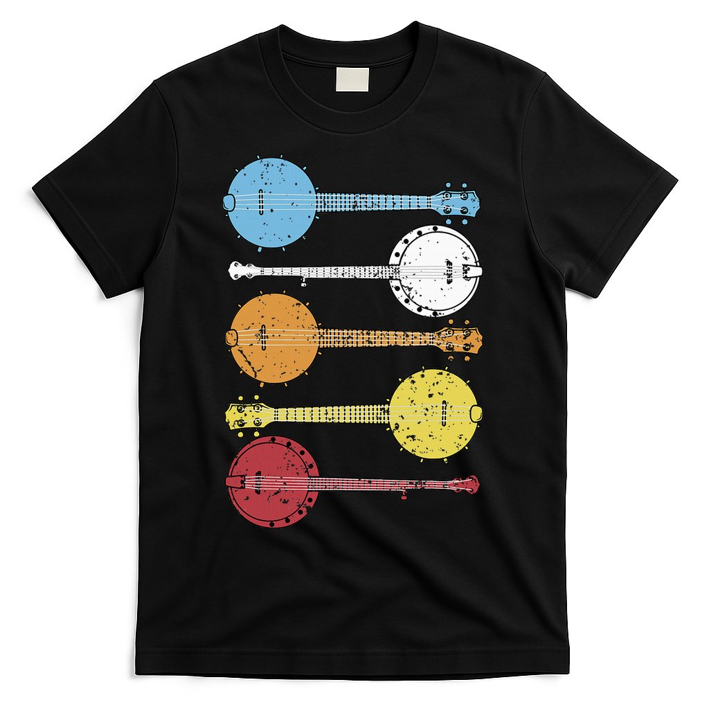 Vintage Banjo Retro Banjo Gift Country Music Bluegrass T-Shirt