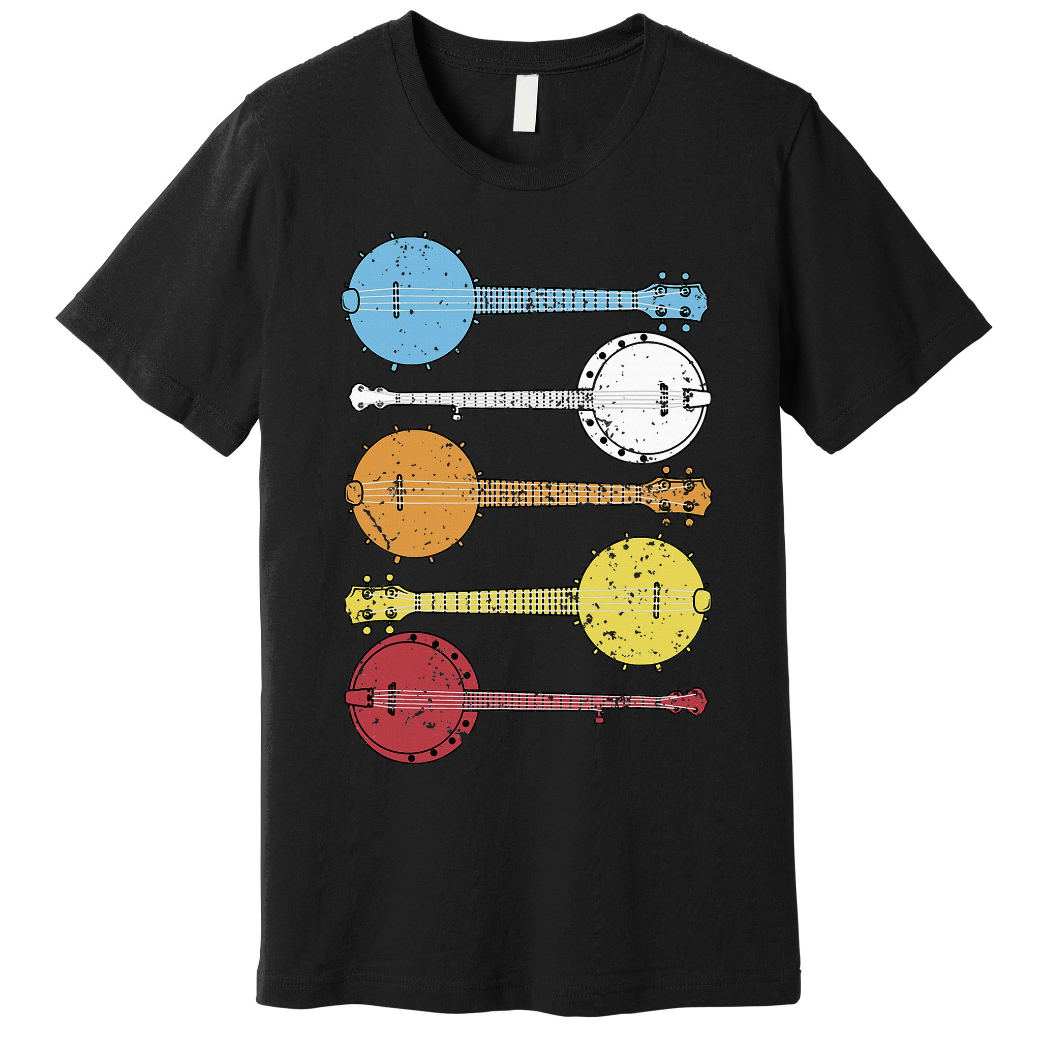 Vintage Banjo Retro Banjo Gift Country Music Bluegrass Premium T-Shirt