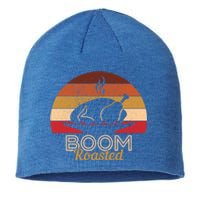 Vintage Boom Roasted Funny Thanksgiving Turkey Cool Gift Sustainable Beanie