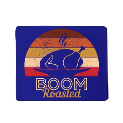 Vintage Boom Roasted Funny Thanksgiving Turkey Cool Gift Mousepad