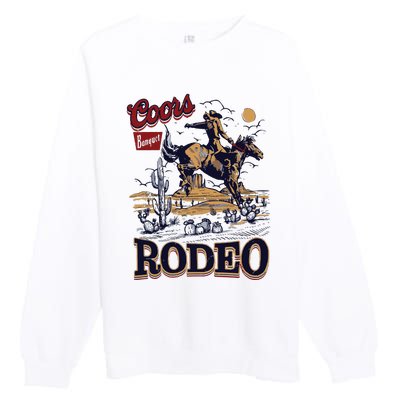 Vintage Banquet Rodeo Premium Crewneck Sweatshirt