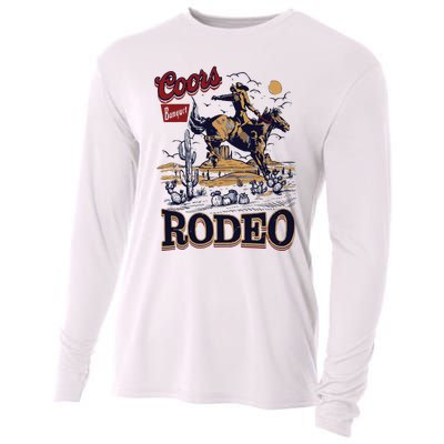 Vintage Banquet Rodeo Cooling Performance Long Sleeve Crew