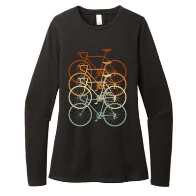 Vintage Bike Retro Bicycle Womens CVC Long Sleeve Shirt