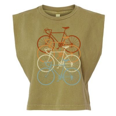 Vintage Bike Retro Bicycle Garment-Dyed Women's Muscle Tee