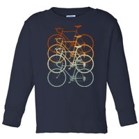 Vintage Bike Retro Bicycle Toddler Long Sleeve Shirt