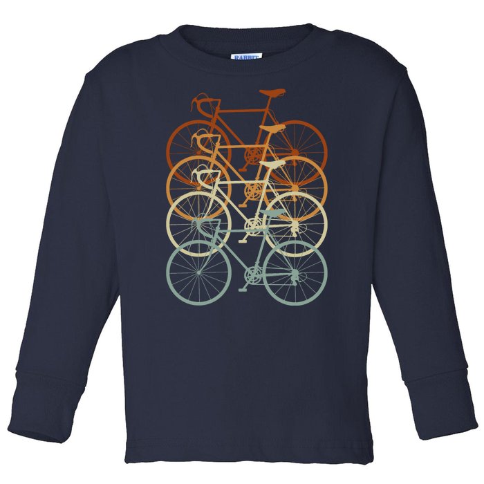 Vintage Bike Retro Bicycle Toddler Long Sleeve Shirt