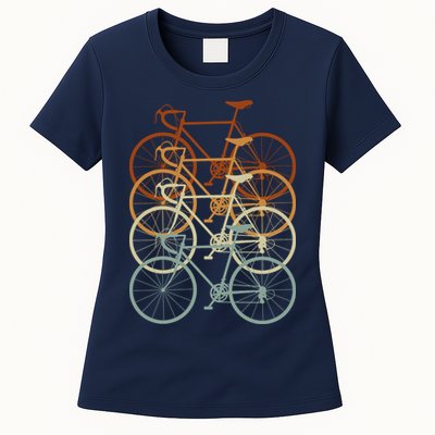 Vintage Bike Retro Bicycle Womens T-Shirt