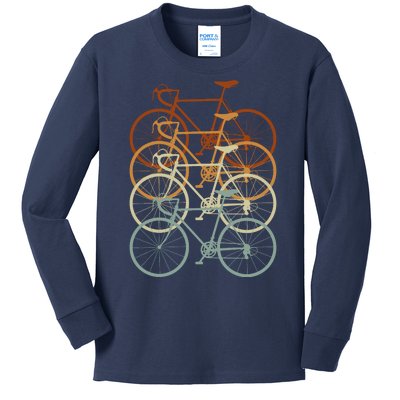 Vintage Bike Retro Bicycle Kids Long Sleeve Shirt