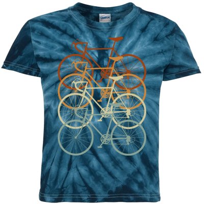 Vintage Bike Retro Bicycle Kids Tie-Dye T-Shirt