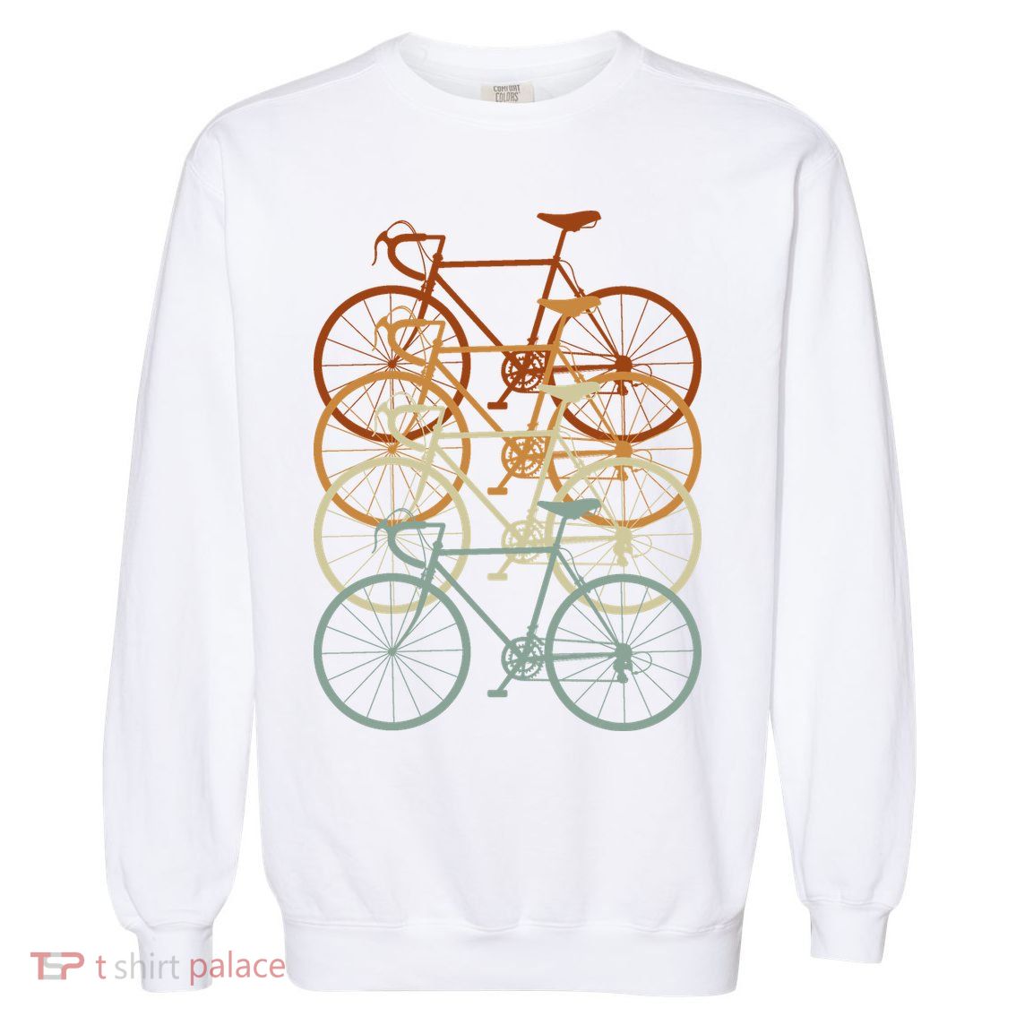 Vintage Bike Retro Bicycle Garment-Dyed Sweatshirt