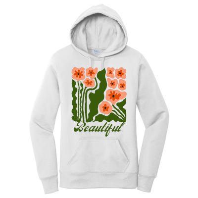 Vintage Blossoms Retro Flower Power Women's Pullover Hoodie