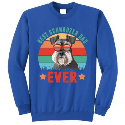 Vintage Best Schnauzer Dad Ever Dog Dad Daddy Fathers Day Meaningful Gift Sweatshirt