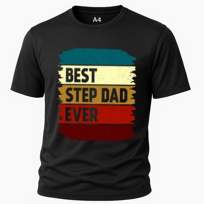 Vintage Best Step Dad Ever Gift Performance Shirt
