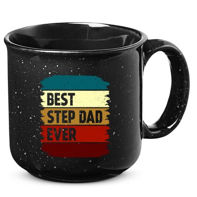 Vintage Best Step Dad Ever Gift 15oz Campfire Ceramic Mug