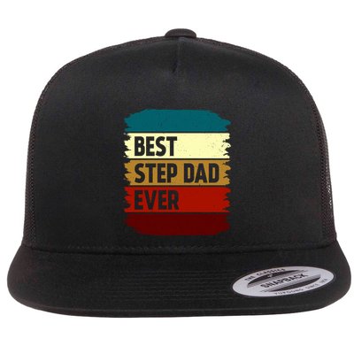 Vintage Best Step Dad Ever Gift Flatbill Hat
