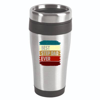 Vintage Best Step Dad Ever Gift 16oz Travel Tumbler