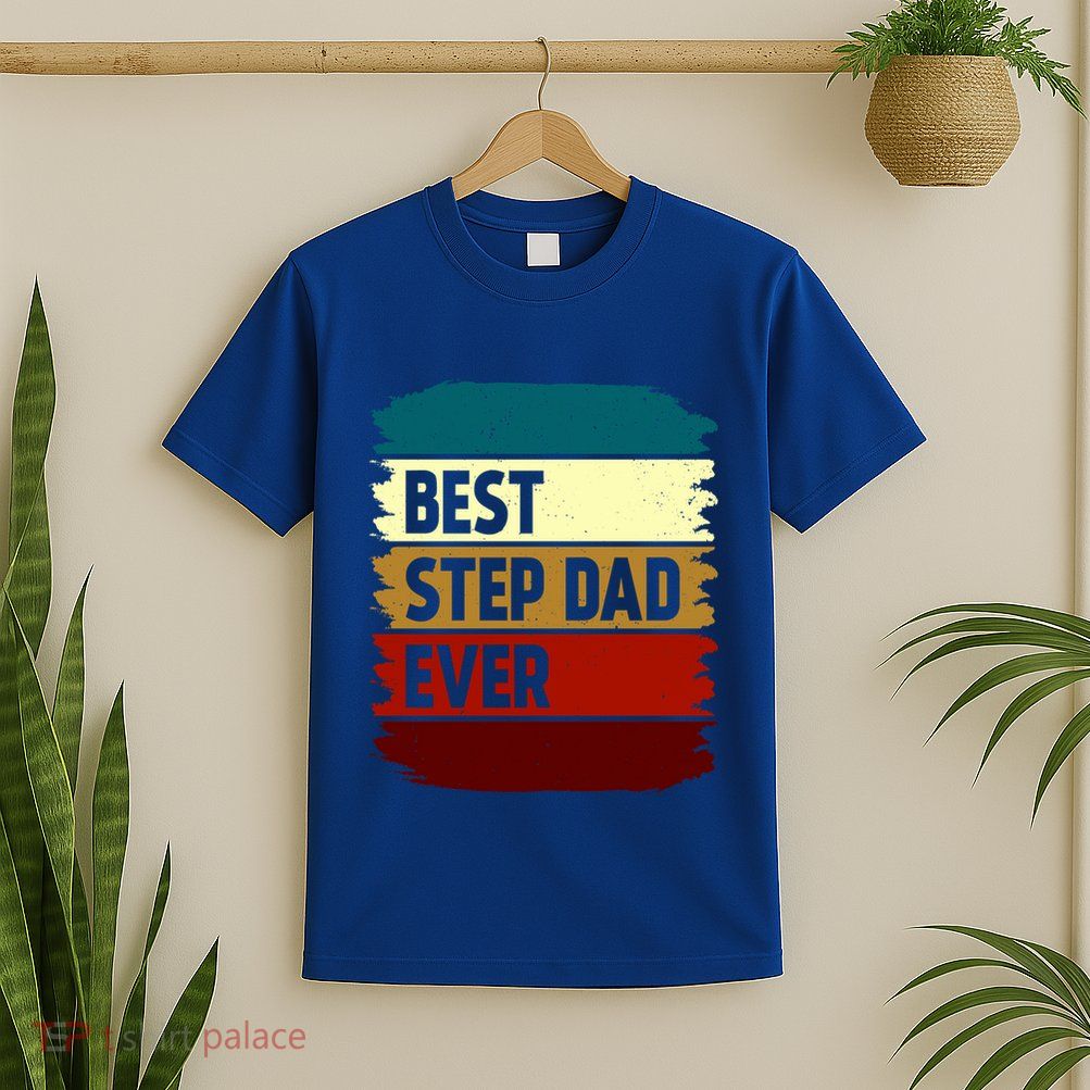 Vintage Best Step Dad Ever Gift T-Shirt