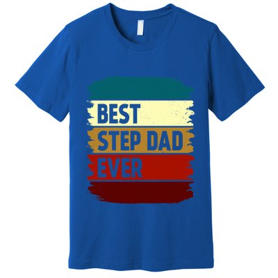 Vintage Best Step Dad Ever Gift Premium T-Shirt