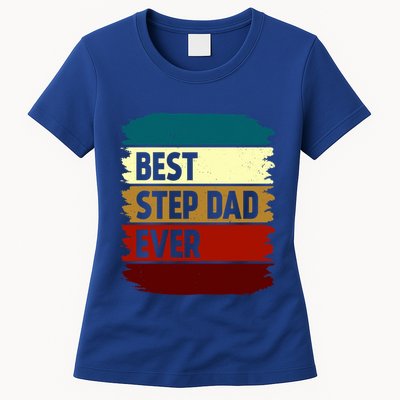 Vintage Best Step Dad Ever Gift Womens T-Shirt