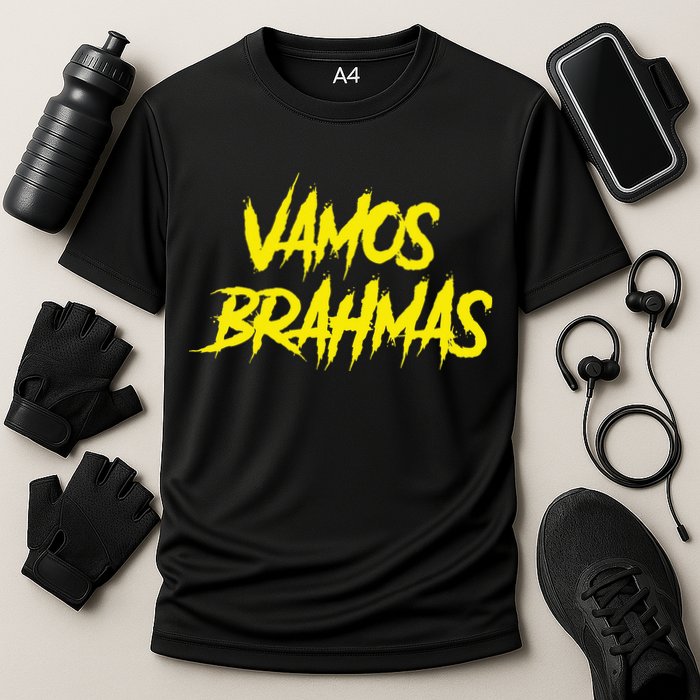 Vamos Brahmas San Antonio Football Tailgate Cooling Performance Crew T-Shirt